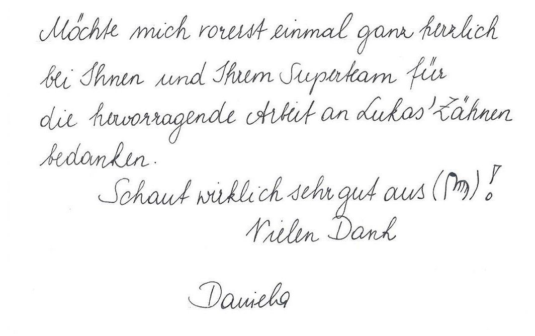 Ein Patientenbrief an DDr. Scheiderbauer